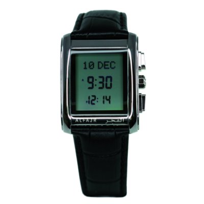 (Bild für) ALFAJR Armbanduhr, Deluxe Modell mit Lederarmband