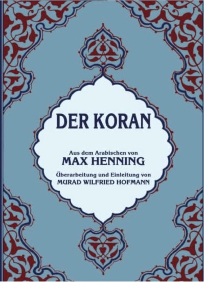 (Bild für) Der Koran nur Deutsch, Übers. Hofmann A5 Paperback